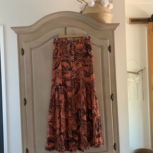 Free People Paisley Maxi Skirt 2